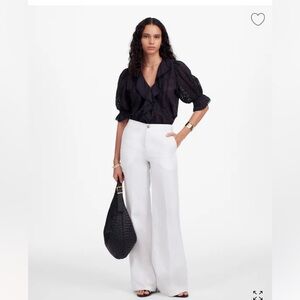 The Zoe Relaxed Wide Leg Pant 100% Linen